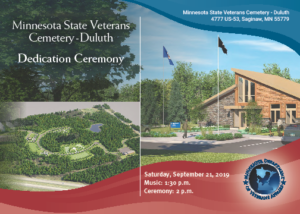 Minnesota State Veterans Cemetery-Duluth Dedication Ceremony